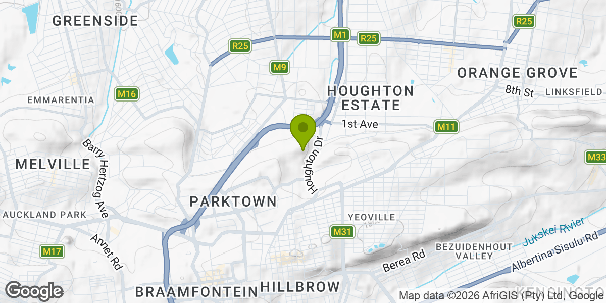 Map showing the location of The Wilds Nature Reserve