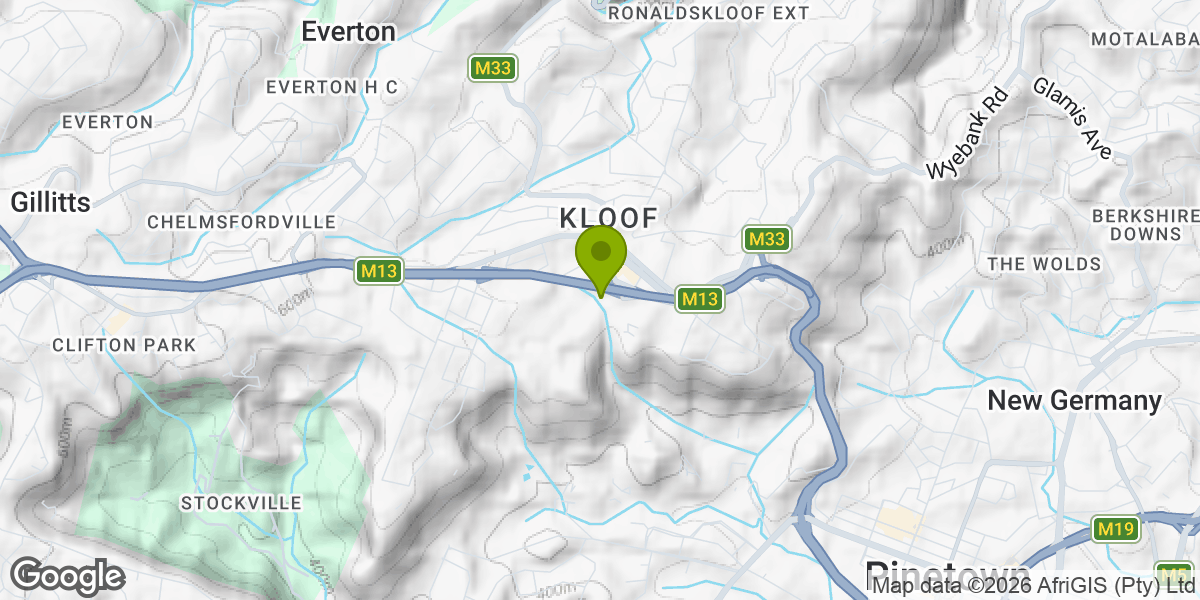Map showing the location of Glenholme Nature Reserve