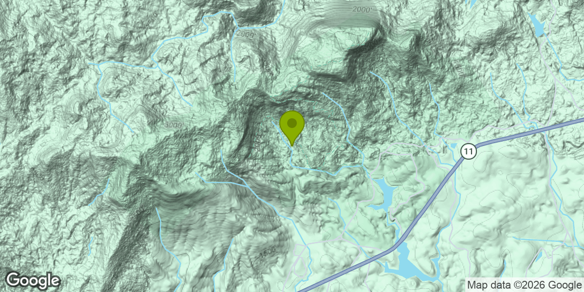 Map showing the location of Table Rock Trail