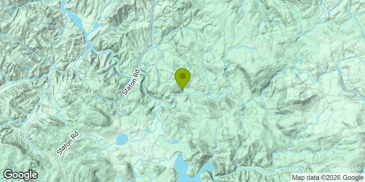 Map showing the location of DuPont State Forest