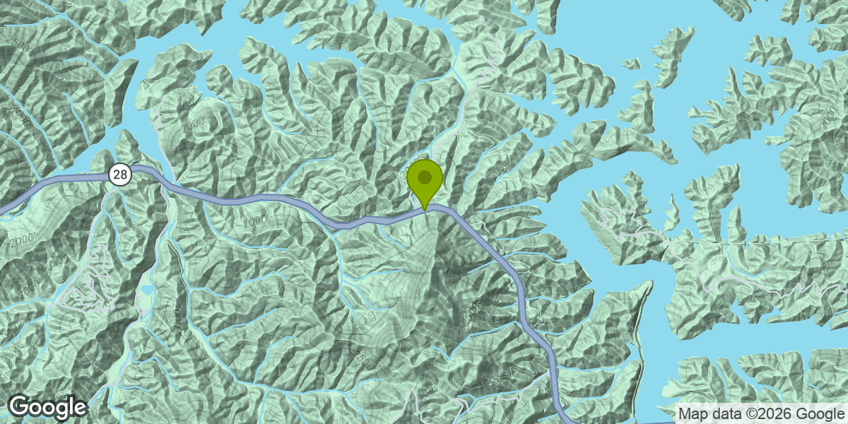 Map showing the location of Tsali Recreation Area