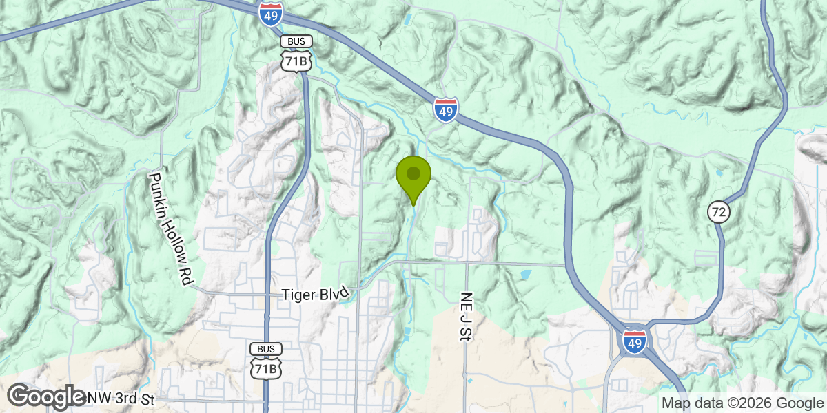 Map showing the location of Slaughter Pen