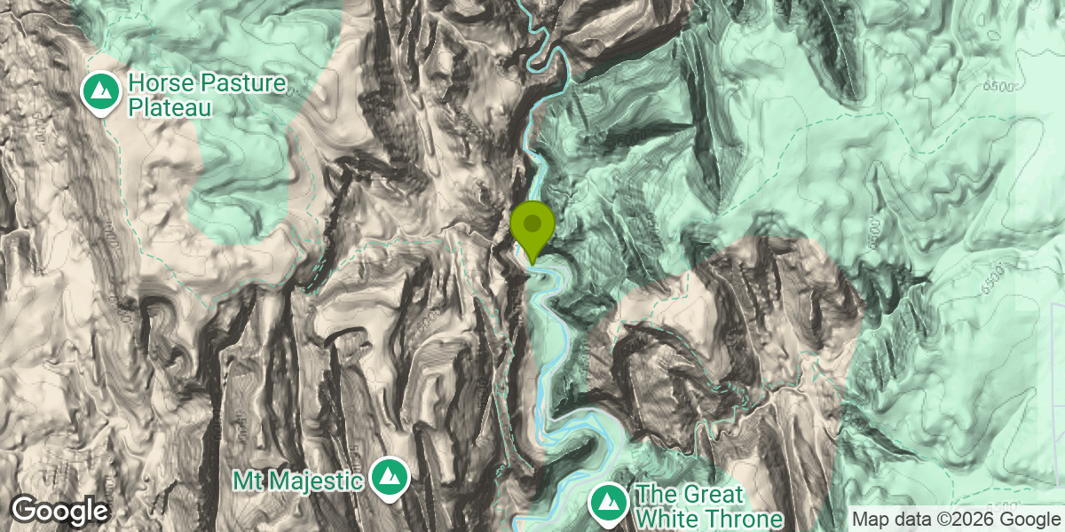 Map showing the location of The Narrows
