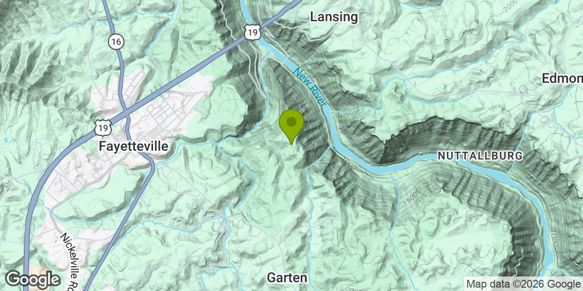 Map showing the location of Long Point Trail