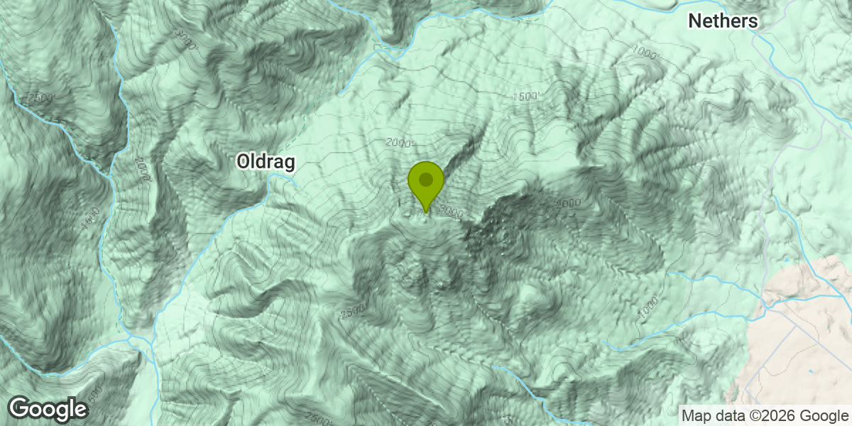 Map showing the location of Old Rag Mountain