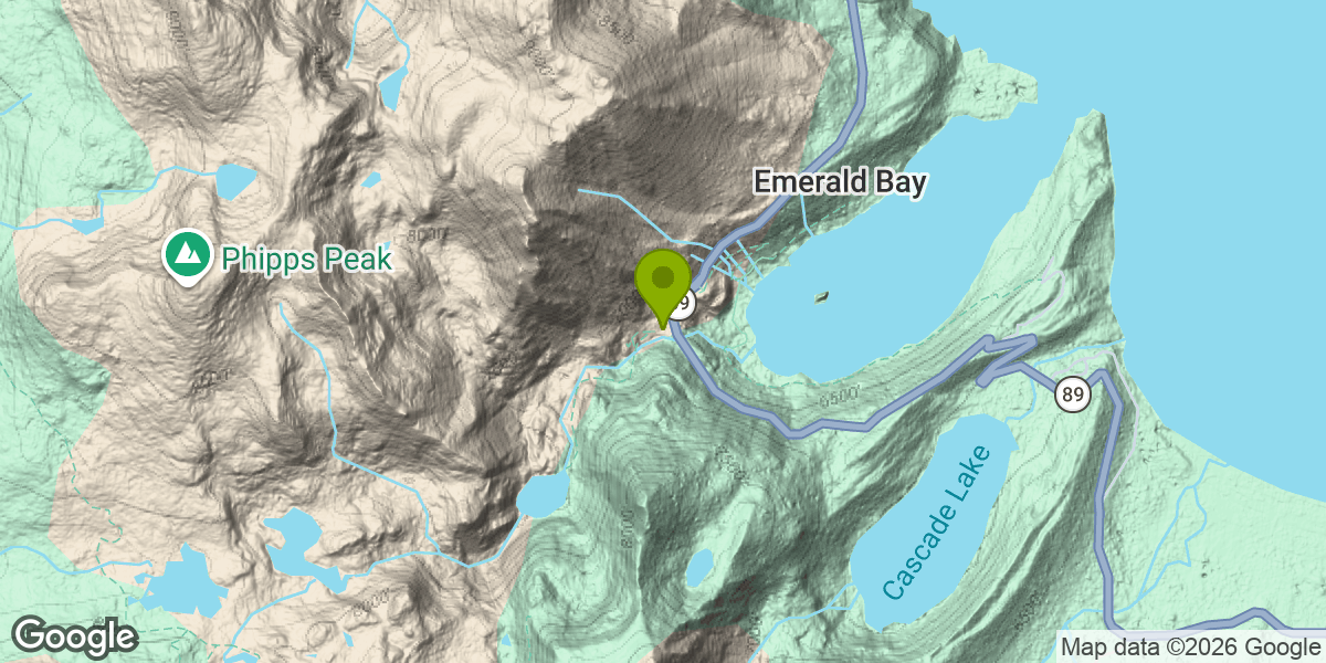 Map showing the location of Eagle Lake