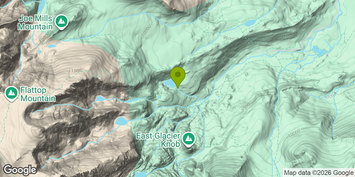 Map showing the location of Emerald Lake