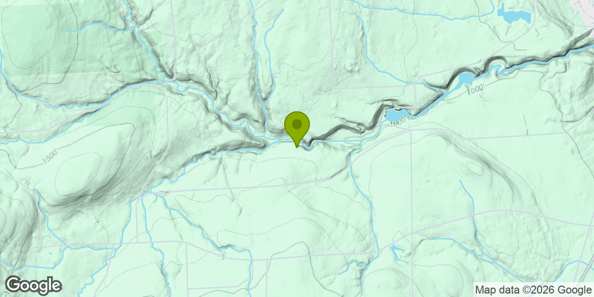 Map showing the location of Watkins Glen Gorge Trail