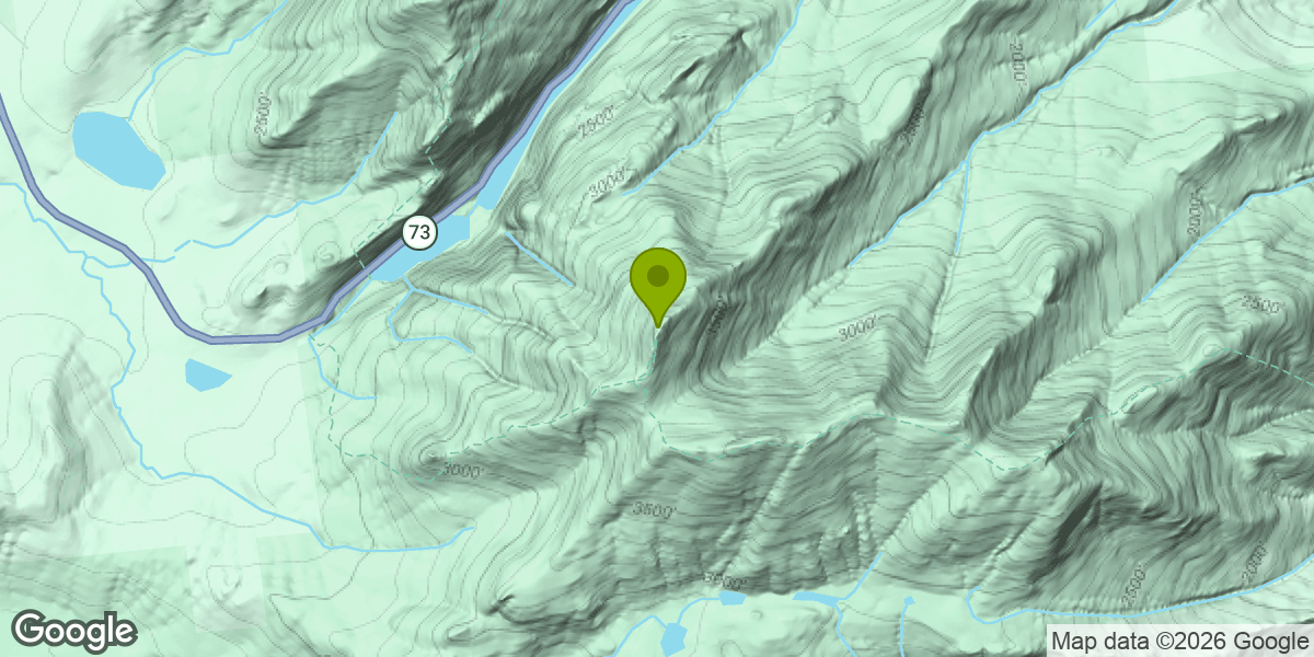 Map showing the location of Cascade Mountain