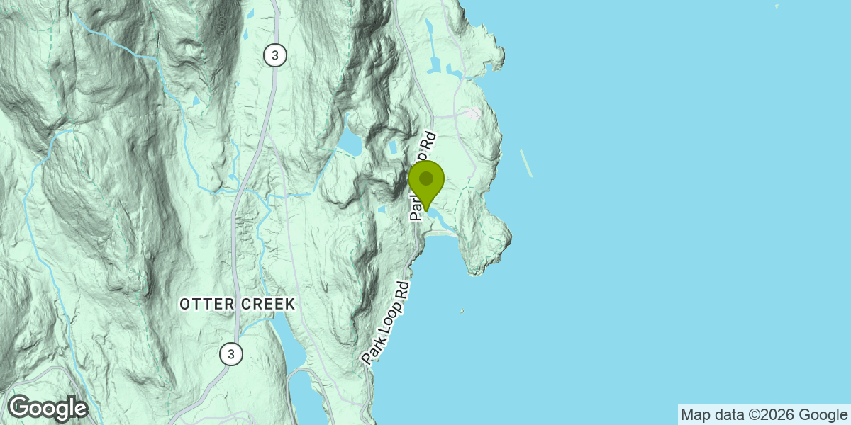 Map showing the location of Ocean Path