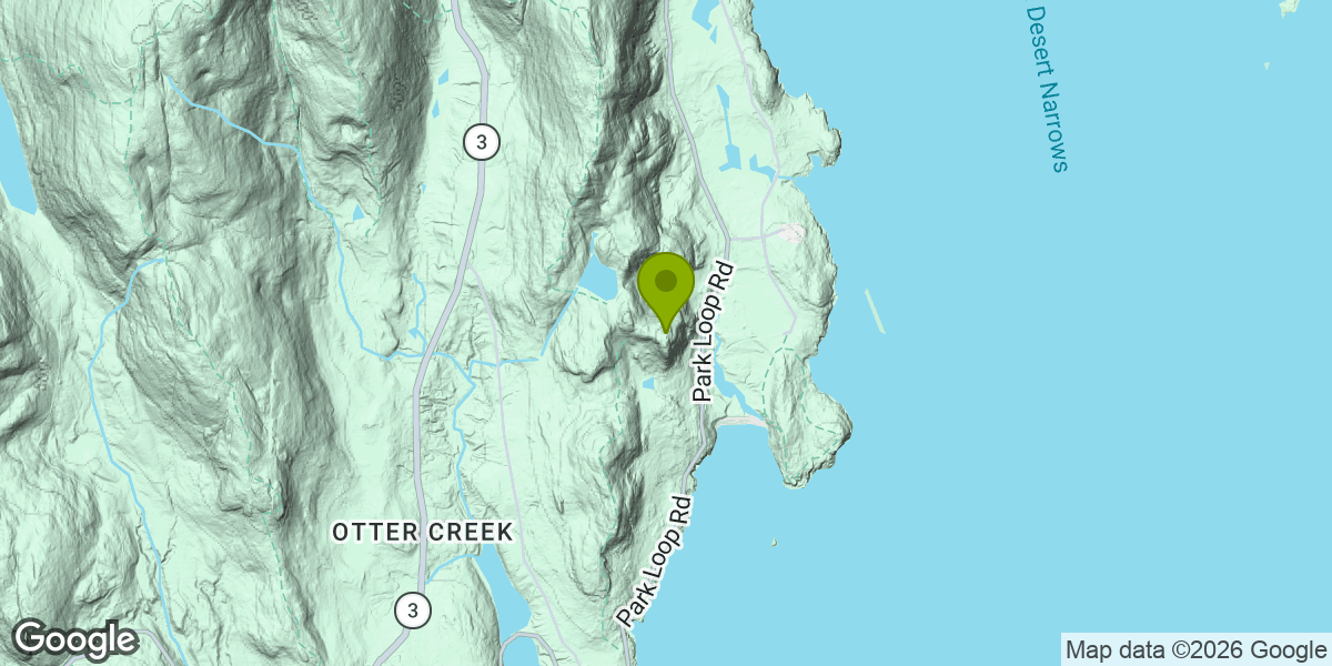 Map showing the location of Beehive Trail