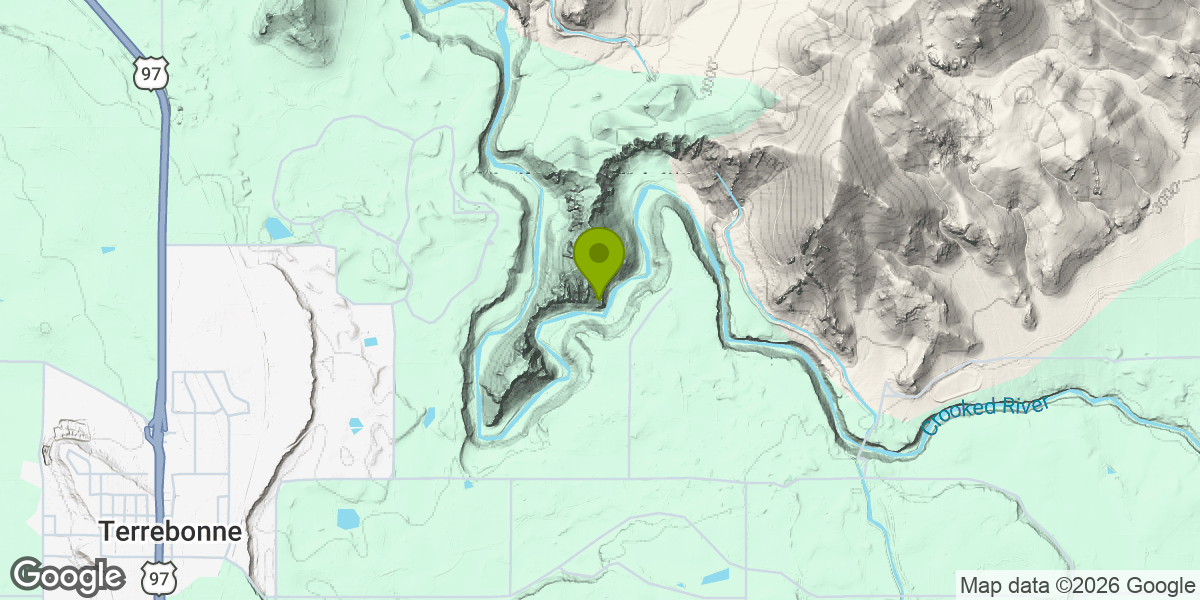 Map showing the location of Misery Ridge Loop