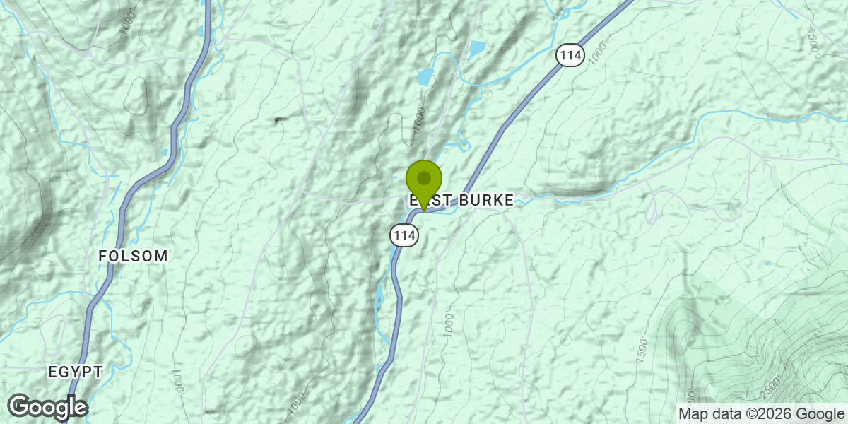 Map showing the location of Kingdom Trails