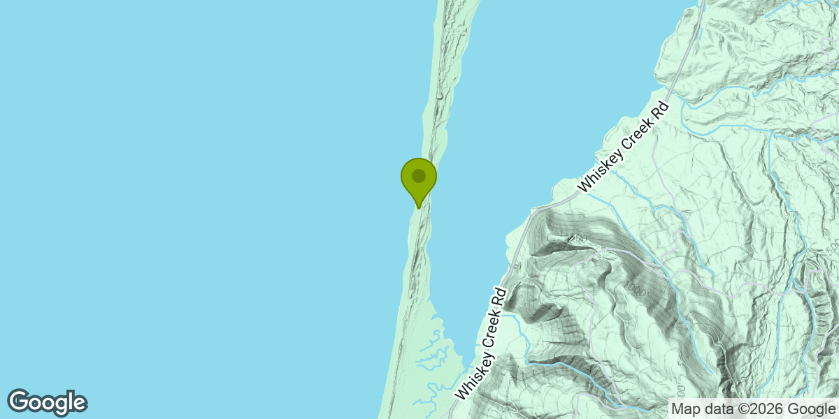 Map showing the location of Cape Lookout Trail