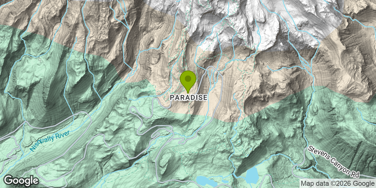 Map showing the location of Skyline Trail
