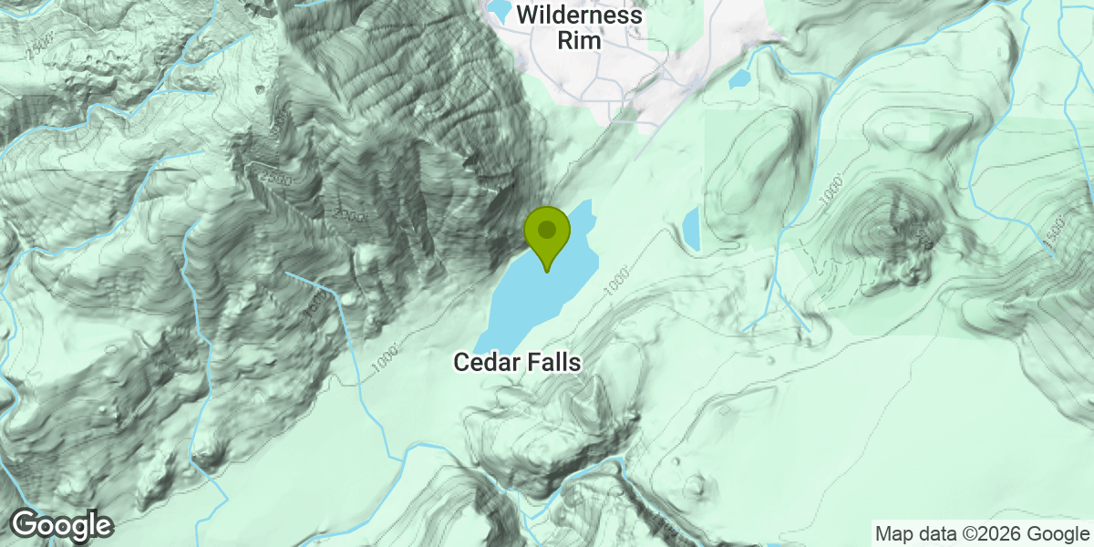 Map showing the location of Rattlesnake Ledge